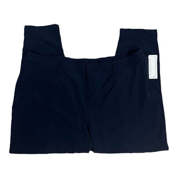 32 Degrees Cool Women Size 20 Hero Navy Blue Pants Side Elastic Zipper Pockets - Picture 1 of 12